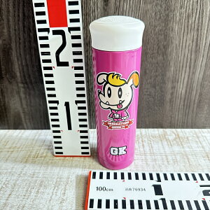 【中古】 【保温保冷OK】 【ジェネ犬デザイン】 GENERATIONS高校TV ステンレスボトル 小森隼 stainless bottle 約22x7cm 重量238g ピンク 中古品