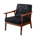 【上品家具】 木肘デザインソファ 木肘ヴィンテージソファ 1P