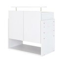 【上質家具】 壁面収納 LED付きコレクションラック ワイド 上置き 高さ61-94 奥行39
