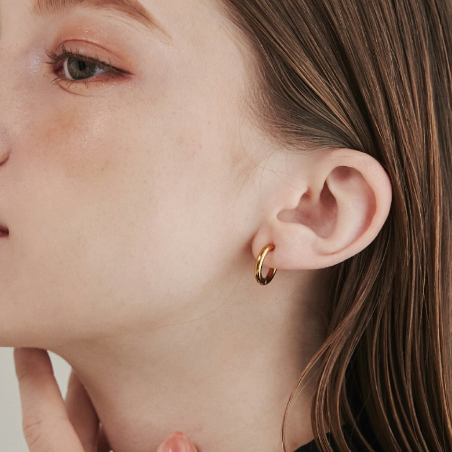 金属アレルギー対応 ワンタッチ クリップフープイヤリング ホールド力 UP サージカルステンレス (両耳用) レディース アクセサリー 結婚式 パーティー 誕生...