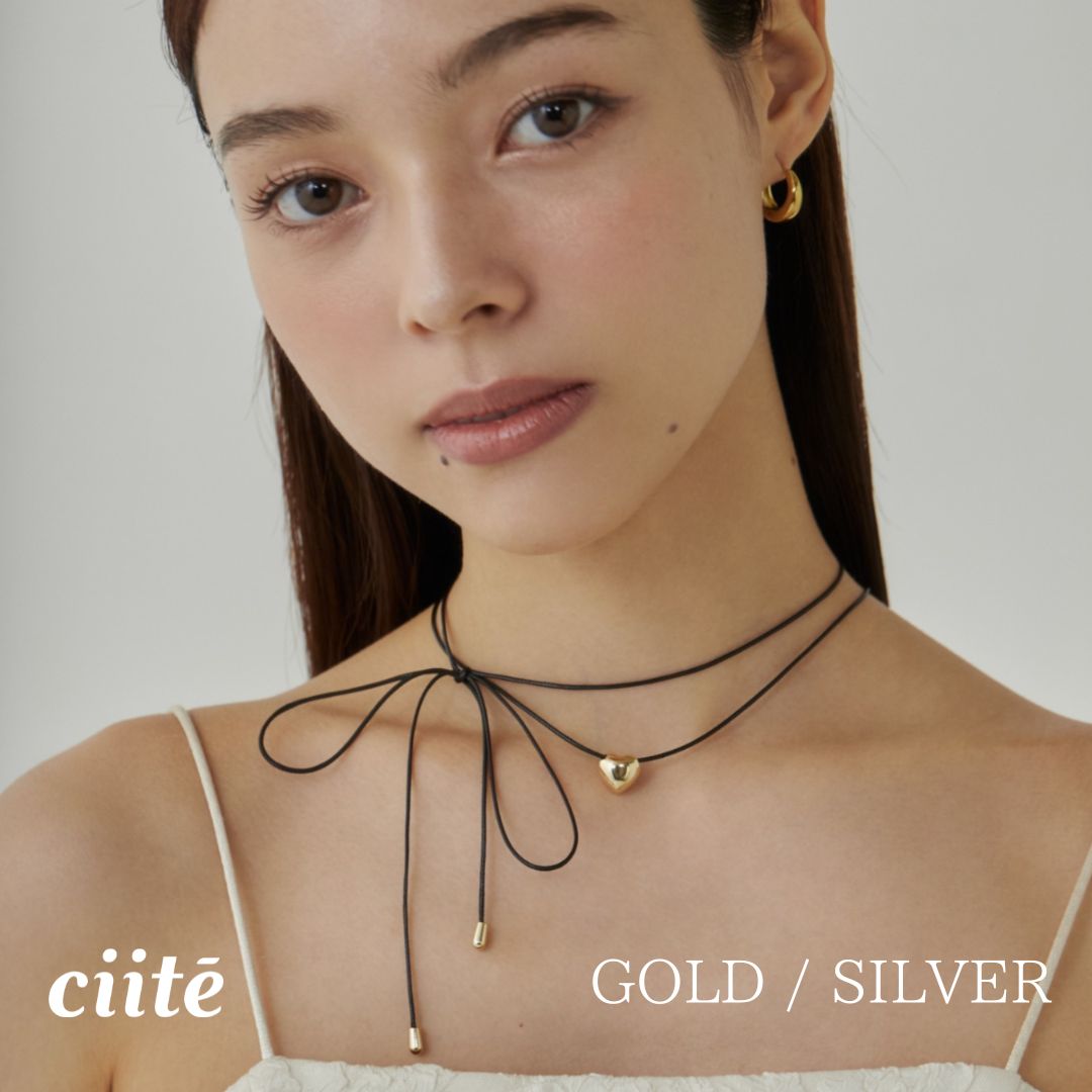 樂天商城 - メタルハートトップ コードチョーカー / ネックレス レディース アクセサリー 結婚式 パーティー 誕生日 プレゼント シルバー ゴールド ピンクゴールド シンプル