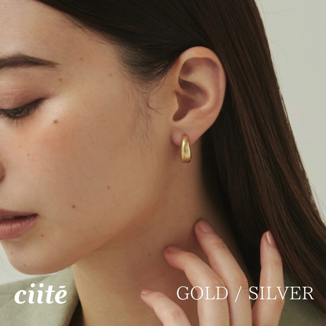 樂天商城 - マットミニフープピアス (両耳用) レディース アクセサリー 結婚式 パーティー 誕生日 プレゼント シルバー ゴールド ピンクゴールド シンプル