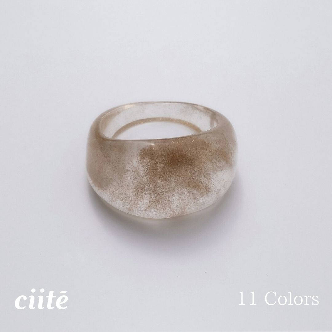 樂天商城 - 金属アレルギー対応 ボリュームクリアデザインリング サージカルステンレス レディース アクセサリー 結婚式 パーティー 誕生日 プレゼント シルバー ゴールド ピンクゴールド シンプル