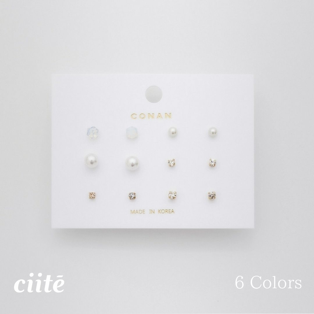 Rakuten - ピアス 6セット / pierce 6 set レディース アクセサリー 結婚式 パーティー 誕生日 プレゼント シルバー ゴールド ピンクゴールド シンプル