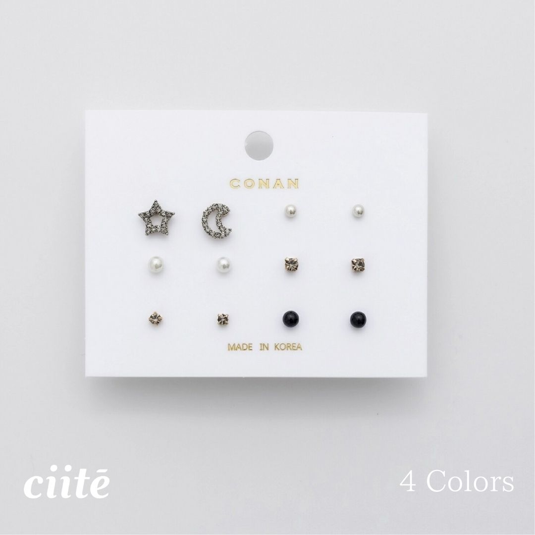 樂天商城 - ピアス 6セット / pierce 6 set レディース アクセサリー 結婚式 パーティー 誕生日 プレゼント シルバー ゴールド ピンクゴールド シンプル