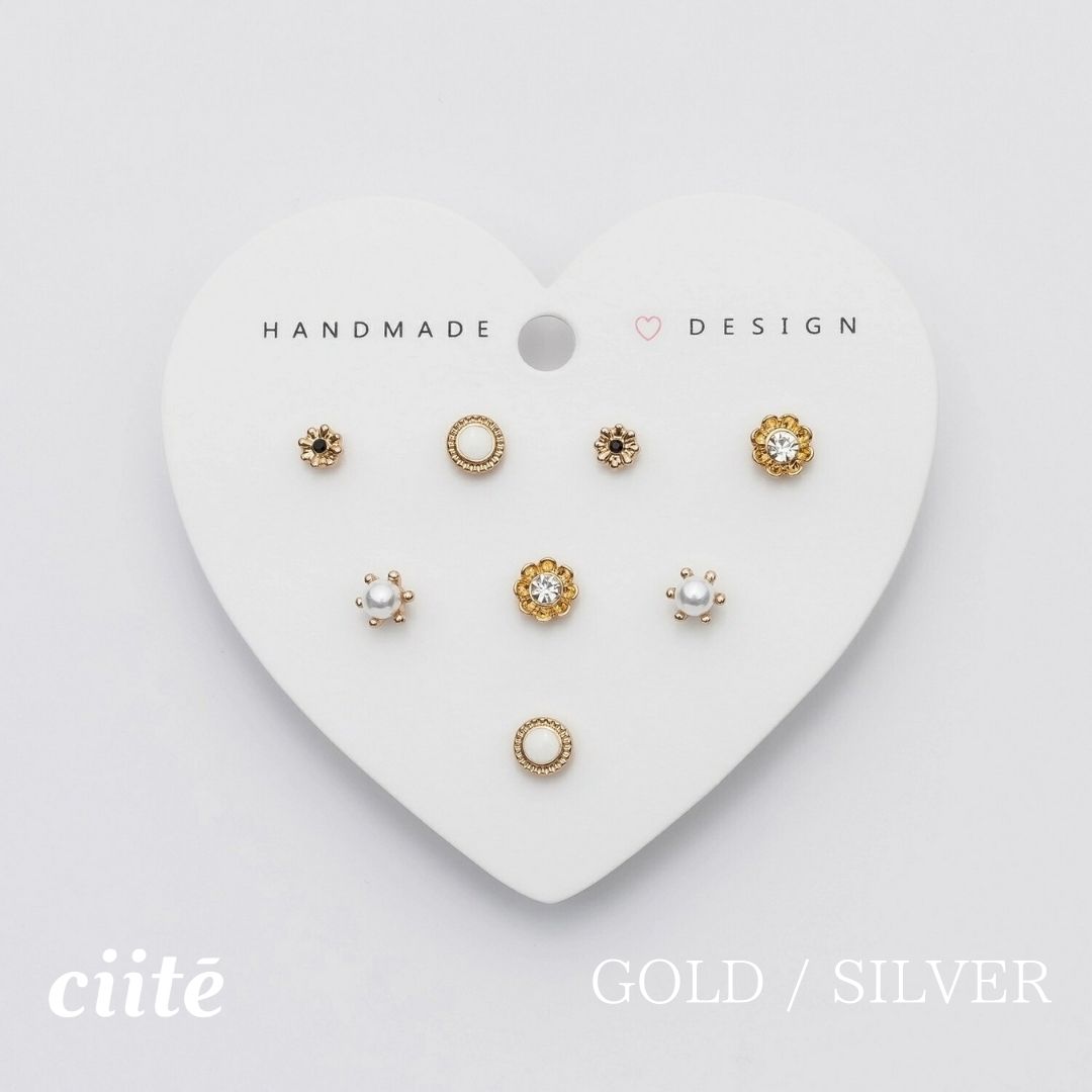 樂天商城 - ピアス 4セット / pierce 4 set レディース アクセサリー 結婚式 パーティー 誕生日 プレゼント シルバー ゴールド ピンクゴールド シンプル