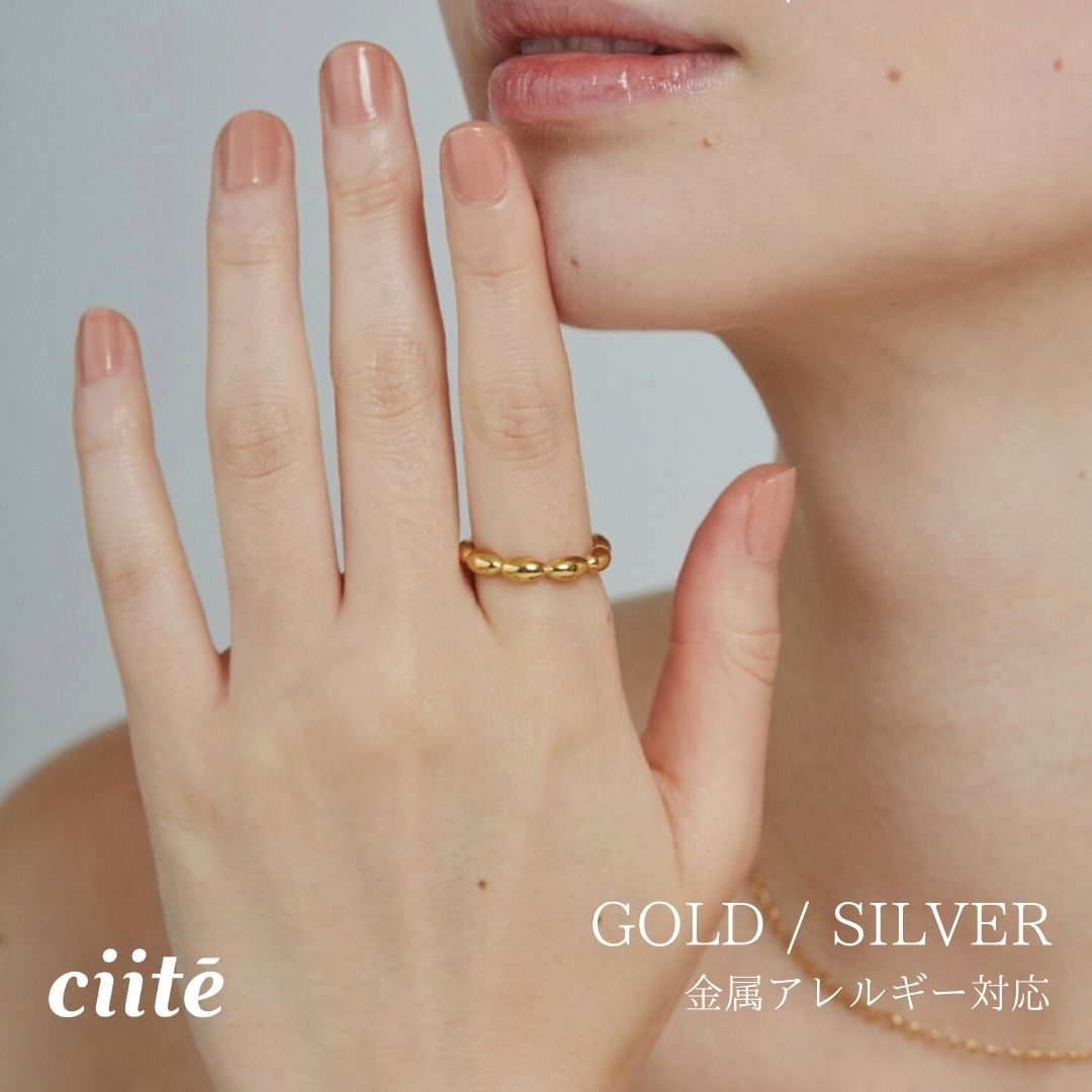 Rakuten - 金属アレルギー対応 モチーフリング サージカルステンレス レディース アクセサリー 結婚式 パーティー 誕生日 プレゼント シルバー ゴールド ピンクゴールド シンプル