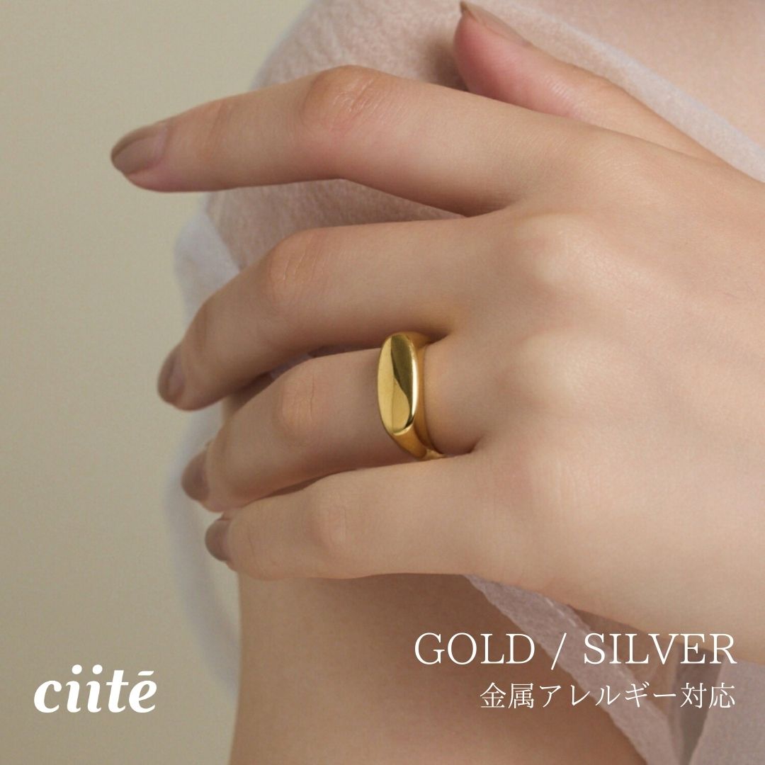 樂天商城 - 金属アレルギー対応 モチーフリング サージカルステンレス レディース アクセサリー 結婚式 パーティー 誕生日 プレゼント シルバー ゴールド ピンクゴールド シンプル