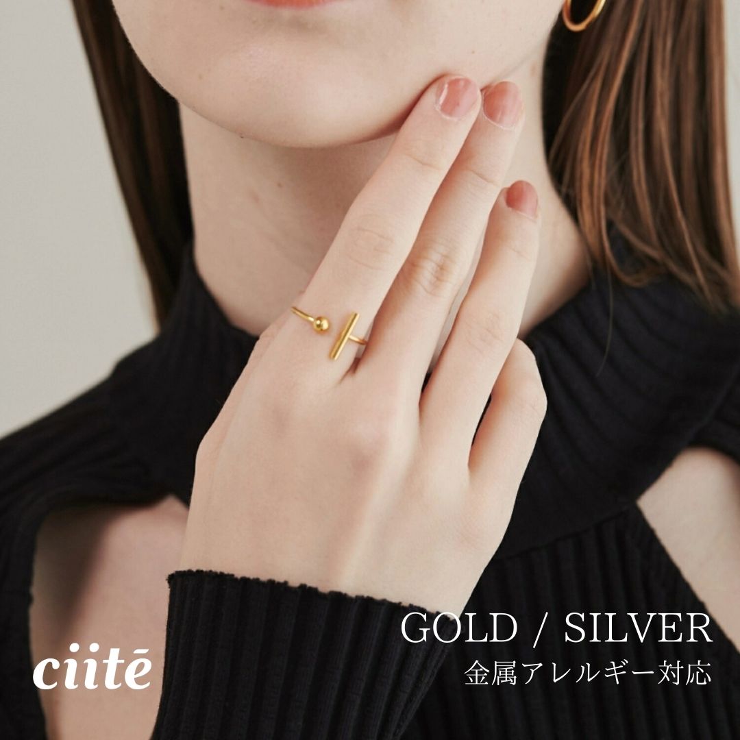 樂天商城 - 金属アレルギー対応 ノンサイズリング サージカルステンレス レディース アクセサリー 結婚式 パーティー 誕生日 プレゼント シルバー ゴールド ピンクゴールド シンプル