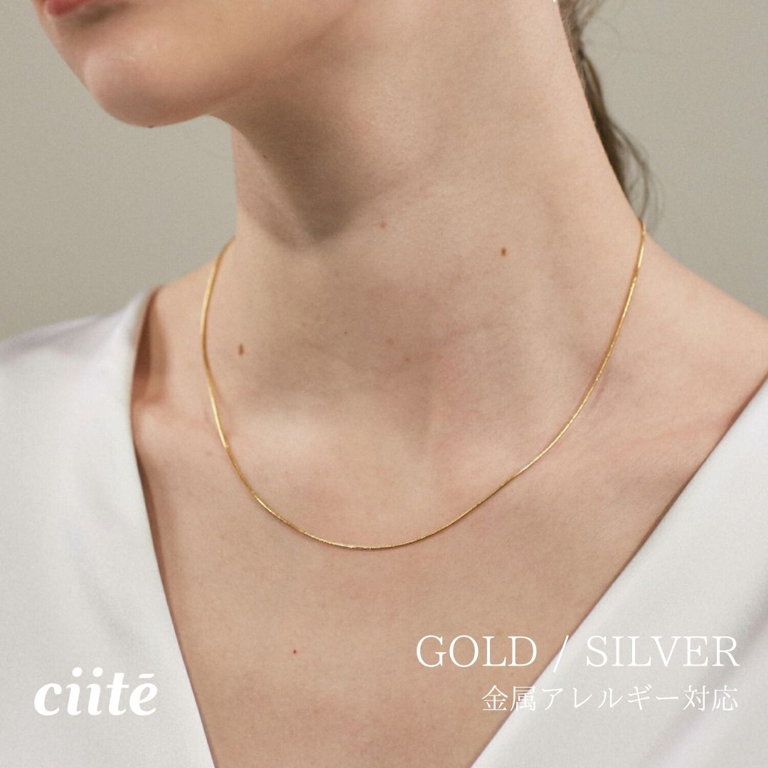 樂天商城 - 金属アレルギー対応 1mm シンプルスネークネックレス サージカルステンレス レディース アクセサリー 結婚式 パーティー 誕生日 プレゼント シルバー ゴールド ピンクゴールド シンプル