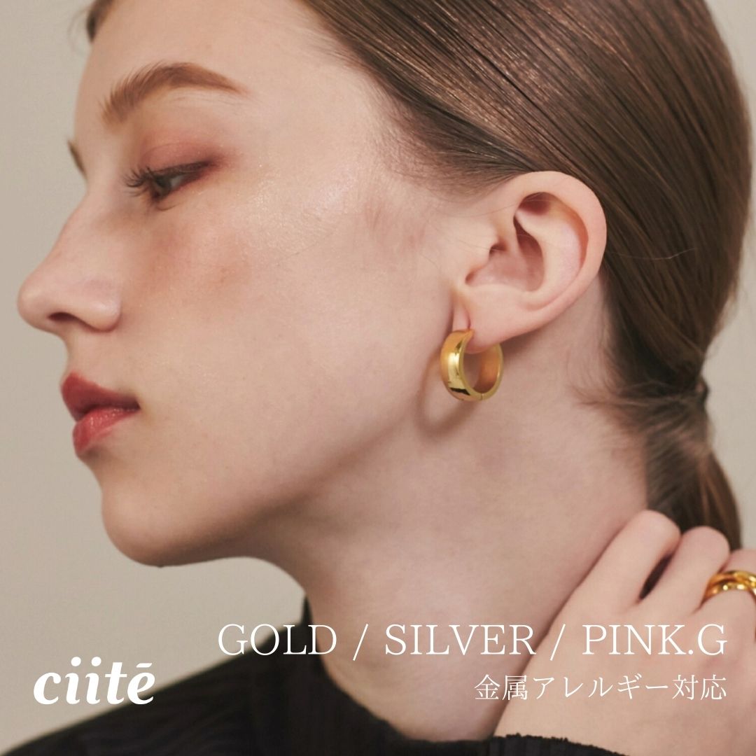 樂天商城 - 金属アレルギー対応 シンプルフープピアス サージカルステンレス (両耳用) レディース アクセサリー 結婚式 パーティー 誕生日 プレゼント シルバー ゴールド ピンクゴールド シンプル