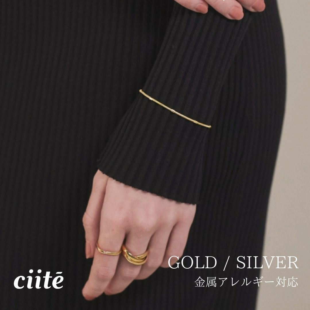 金属アレルギー対応 シンプルブレスレット サージカルステンレス レディース アクセサリー 結婚式 パーティー 誕生日 プレゼント シルバー ゴールド ピンクゴールド シンプル