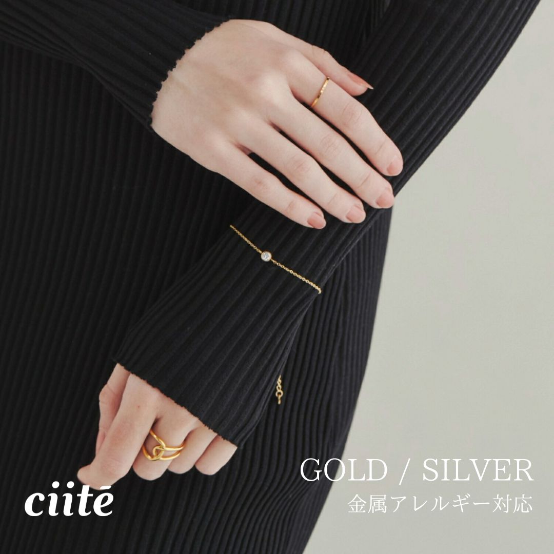 金属アレルギー対応 シンプルビジューブレスレット サージカルステンレス レディース アクセサリー 結婚式 パーティー 誕生日 プレゼント シルバー ゴールド ピンクゴールド シンプル