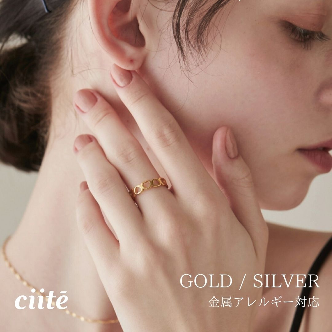 樂天商城 - 金属アレルギー対応 ハートミックスリング サージカルステンレス レディース アクセサリー 結婚式 パーティー 誕生日 プレゼント シルバー ゴールド ピンクゴールド シンプル