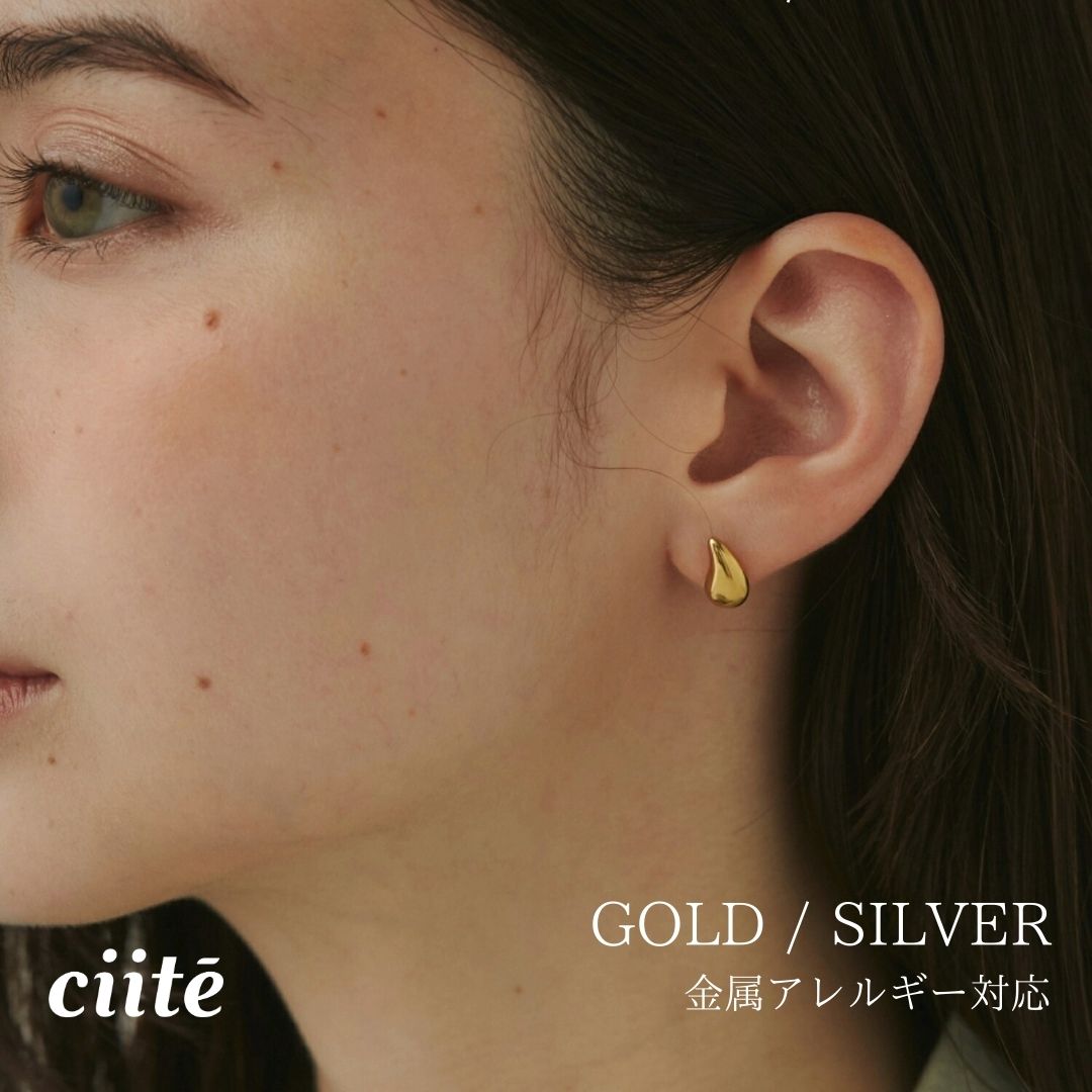 樂天商城 - 金属アレルギー対応 ミニドロップピアス サージカルステンレス (両耳用) レディース アクセサリー 結婚式 パーティー 誕生日 プレゼント シルバー ゴールド ピンクゴールド シンプル