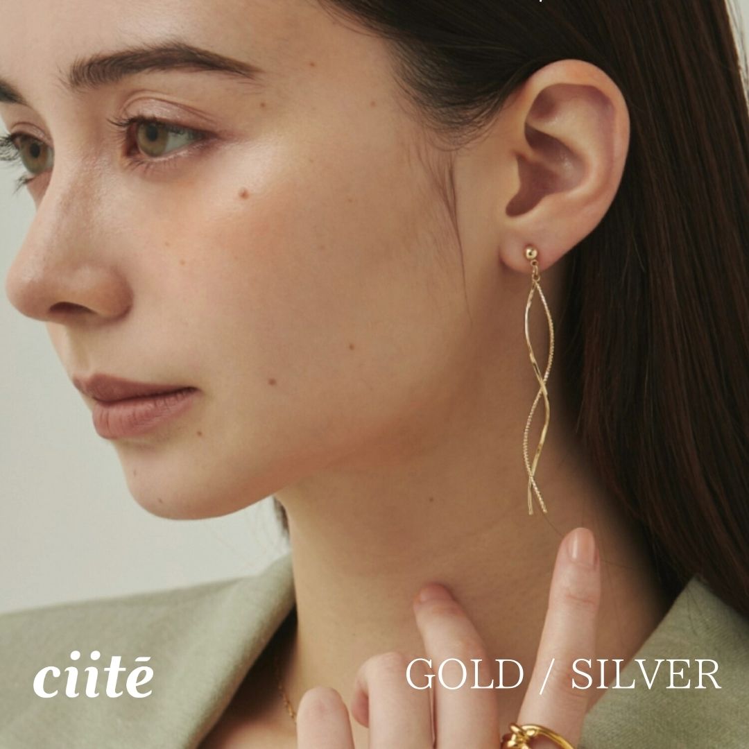 樂天商城 - グレース ピアス (両耳用) レディース アクセサリー 結婚式 パーティー 誕生日 プレゼント シルバー ゴールド ピンクゴールド シンプル