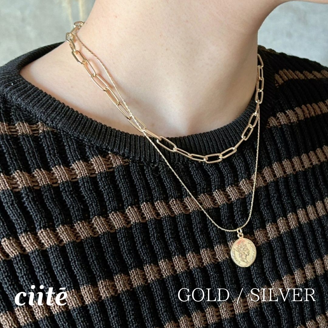 樂天商城 - コインペンダント レイヤードネックレス レディース アクセサリー 結婚式 パーティー 誕生日 プレゼント シルバー ゴールド ピンクゴールド シンプル