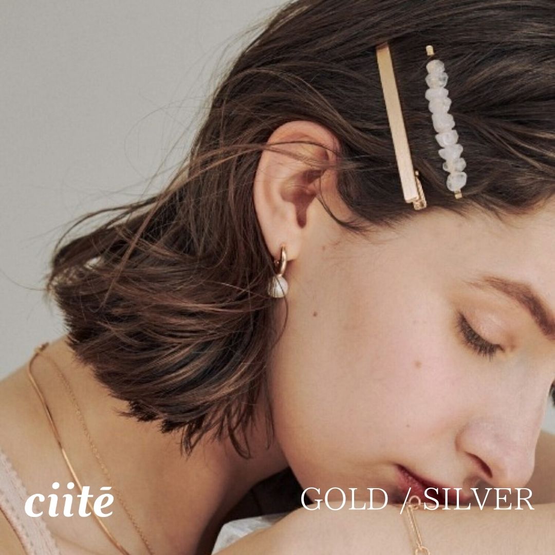 Rakuten - ストレートヘアクリップ レディース アクセサリー 結婚式 パーティー 誕生日 プレゼント シルバー ゴールド ピンクゴールド シンプル 結婚式 入園式 卒業式 冠婚葬祭 お団子