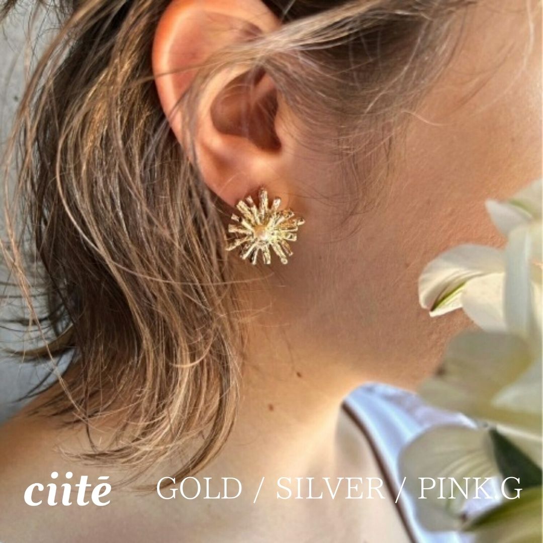 樂天商城 - デイジーパール ピアス (両耳用) レディース アクセサリー 結婚式 パーティー 誕生日 プレゼント シルバー ゴールド ピンクゴールド シンプル