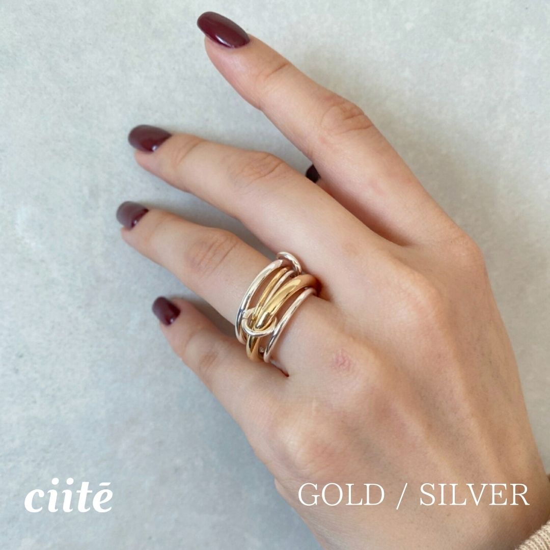 樂天商城 - 4連リング レディース アクセサリー 結婚式 パーティー 誕生日 プレゼント シルバー ゴールド ピンクゴールド シンプル