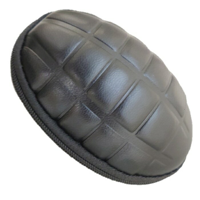 手榴弾型キーケース セミハード EVA樹脂 ブラック