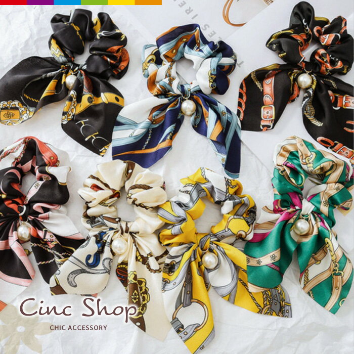 ヘアゴム 髪ゴム シュシュ 髪留め 髪飾り レディース ヘアアクセサリー ヘアアレンジ まとめ髪 フェイクパール リボン おしゃれ きれいめ 上品 かわいい 可...