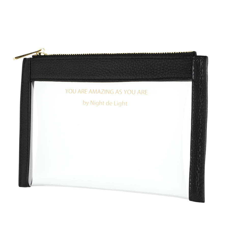 化粧ポーチ 小物入れ TPUポーチ ナイトdeライト 透明 クリア