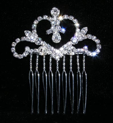 ハートと雫のきらきらコーム 2P