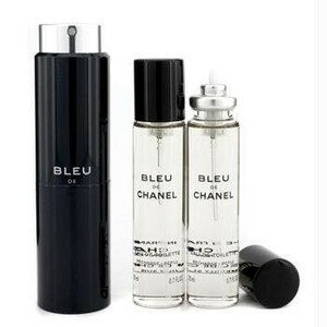 CHANEL (シャネル) BLEU DE CHANEL Eau de Parfum Twist and Spray 3x0.7 FL. OZ. ブルー ドゥ シャネル オードゥ パルファム トラベル スプレイ 20mL＋リフィル 20mL×2