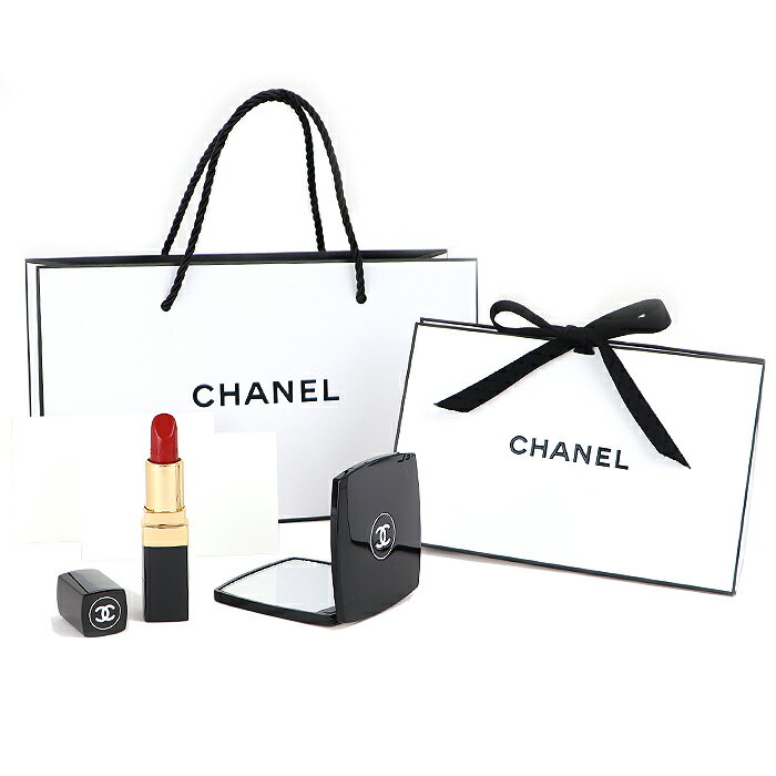 CHANEL(ͥ) եȥåԥ󥰺 MIROIR DOUBLE FACETTES ߥ ɥ֥ եå + ROUGE COCO 롼  (424ǥå)