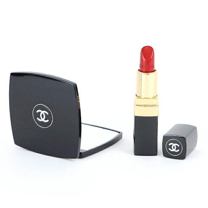 CHANEL(シャネル) ギフトラッピング済 MIROIR DOUBLE FACETTES ミロワール ドゥーブル ファセット + ROUGE COCO ルージュ ココ (432セシル) 2