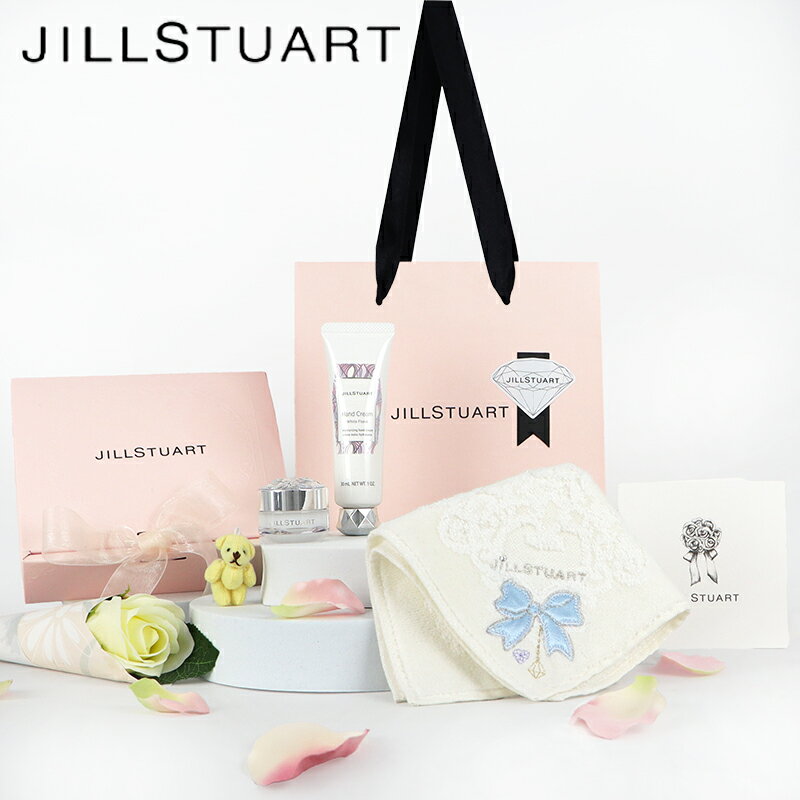 ジル スチュアート コフレ JILLSTUART(ジルスチュアート) 【ギフトセット】ミニくま付！ハンカチ＆ハンドクリーム＆リップバーム ギフトセット