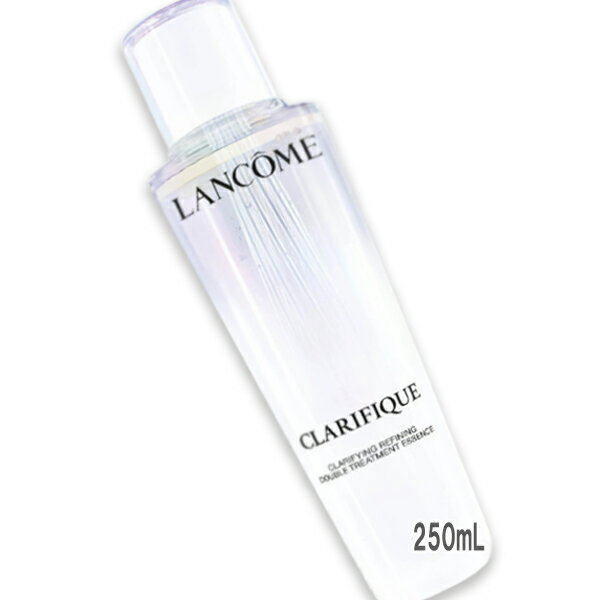 商品名 LANCOME(ランコム) クラリフィック デュアル エッセンス ローション EX 250mL 2024年3月1日より順次発送 商品説明 うるおいつやめく透明肌を。うるおいを与え、なめらかにし、毛穴印象肌やくすみに、角質ケアしながらしっとり保湿する新習慣。4つの角質ケア成分をこだわりのバランスでブレンド。効果とやさしさを追求した「97：3」エッセンスとオイルの2層式の処方。使ってすぐ、つややかでなめらかな肌を感じることでしょう。累計85冠のベストコスメを受賞した、ランコム絶大的な人気を誇る化粧水「クラリフィック」が従来品比8倍の保湿持続力でリニューアル。2層式なので、使用前によくボトルを振ってください。洗顔後、適量を手にとり、目元・口元を避け顔全体から首にかけてなじませます。 メーカー LANCOME(ランコム) 広告文責 はくちょうまる合同会社　03-6447-7112 商品区分 化粧水・ローション