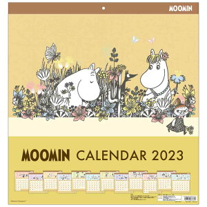 ムーミン 2023Calendar 壁掛けカレンダー2023年 スクエアスケジュール 北欧 サンスター文具 キッズ キャラクター インテリア 書き込み 令和5年暦 予約 シネマコレクション