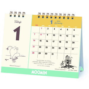 ムーミン 2024Calendar 卓上カレンダー2024年 日めくり＆スケジュール 北欧 APJ インテリア 書き込み キャラクター 令和6年暦 メール便可 シネマコレクション