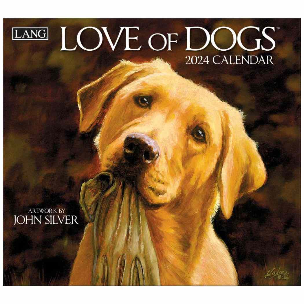 LANG  2024 Calendar ɳݤ2024ǯ Love Of Dogs John Silver ȥ꡼  ƥꥢ 6ǯ ͥޥ쥯