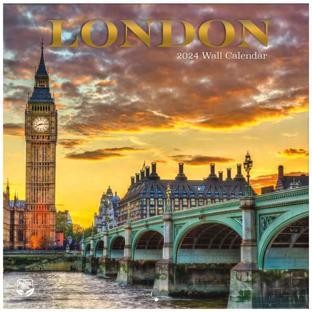 TURNER 2024 Calendar 壁掛けカレンダー2024年 London 写真 風景 インテリア 令和6年暦 シネマコレクション
