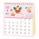 和風ハンドメイド 春夏秋冬 2026 Calendar 卓上カレンダー2026年 スケジュール アクティブコーポレーション 和風 書き込み インテリア 令和8年...