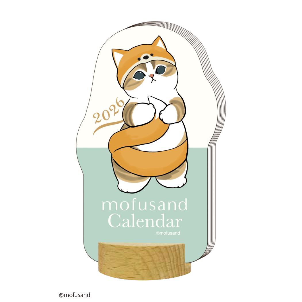 モフサンド ダイカット卓上 mofusand 2026Calendar 卓上カレンダー2026年 APJ インテリア キャラクター..