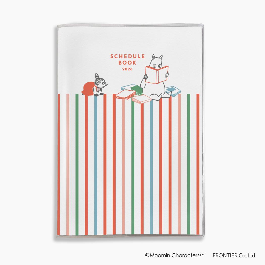 ムーミン A5マンスリー手帳 2026年月間ダイアリー10月始まり BOOK 北欧 フロンティア スケジュール帳 キャラクター 令和8年手帖 メール便可 シネマコレクションのサムネイル