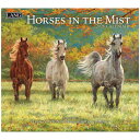 LANG ラング 2026 Calendar 壁掛けカレンダー2026年 Horses in the Mist Persis Clayton Weirs&Chris Cummings カントリー 馬 インテリア 令和8年暦 シネマコレクション