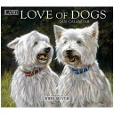 LANG ラング 2026 Calendar 壁掛けカレンダー2026年 Love of Dogs John Silver カントリー いぬ インテリア 令和8年暦 シネマコレクション
