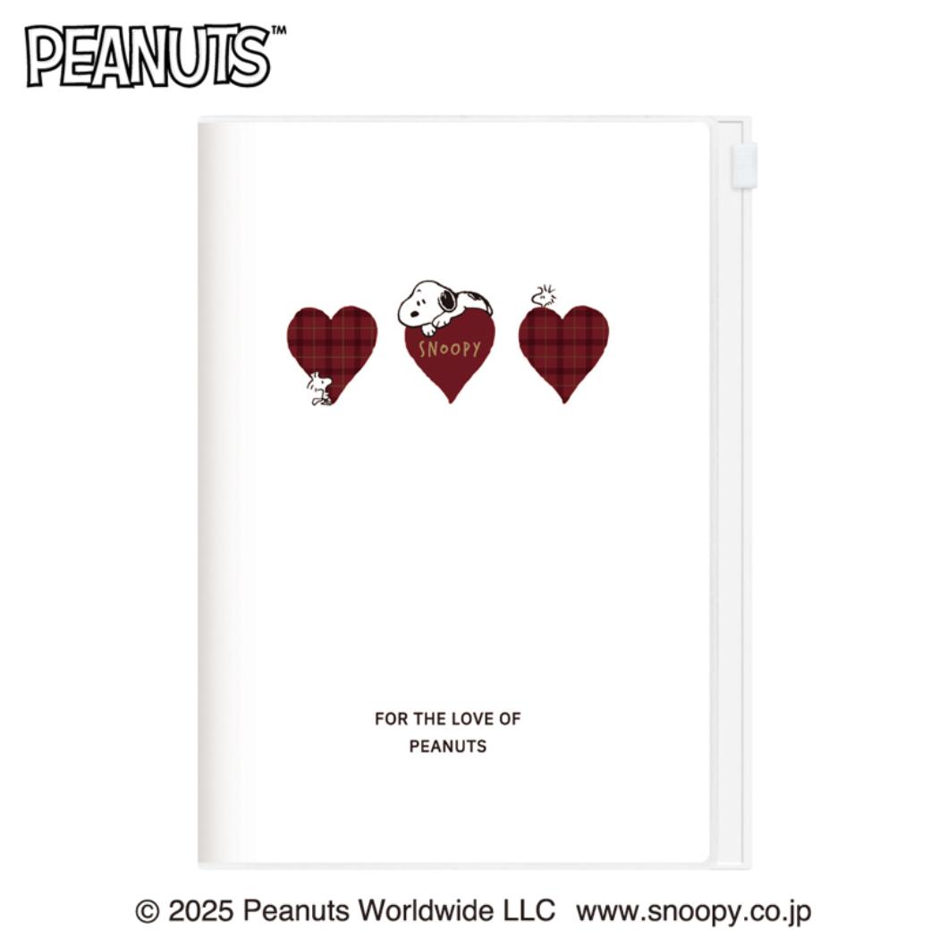 【12月は毎日ポイント10倍!】スヌーピー B6ウィークリー手帳2026 2026年週間ダイアリー スライダーポケット ハートとスヌーピー ピーナッツ カミオジ...