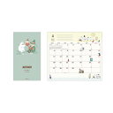 ムーミン 2026 diary スリムマンスリーダイアリー MOスリムムーミン 北欧 日本ホールマーク 10月始まり キャラクタースケジュール帳 キャラクター ...