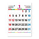 カラーラインメモ ジャンボ 2026Calendar 壁掛けカレンダー2026年 スケジュール 新日本カレンダー 実用 書き込み シンプル 令和8年暦 シネマコ...