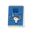 ちびギャラリー 2026Calendar 卓上カレンダー2026年 デスクカレンダー スケジュール メッセージ付 サンスター文具 キャラクター インテリア 書き...