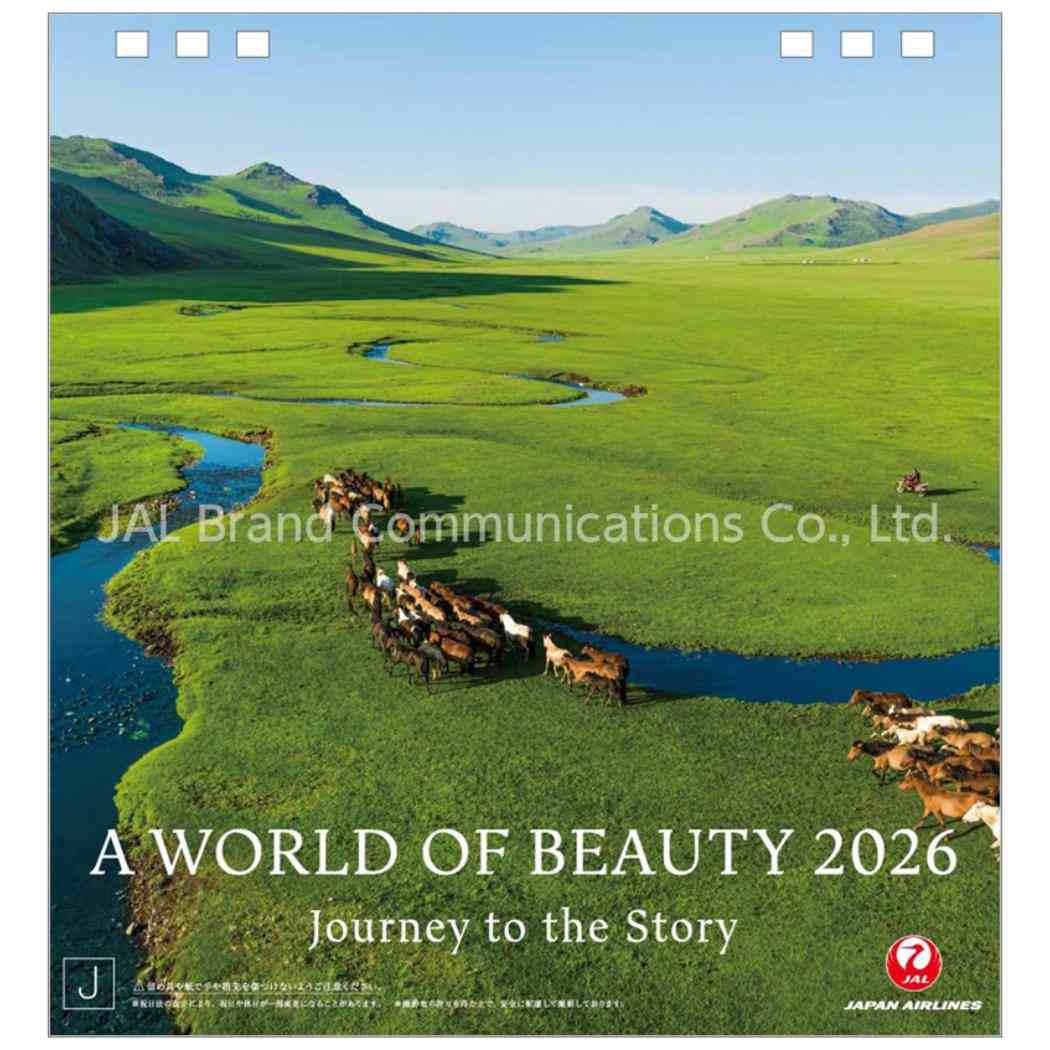  JAL 2026 Calendar 奫2026ǯ A WORLD OF BEAUTY ȥ饤å Ҷ Ե 8ǯ  ᡼...