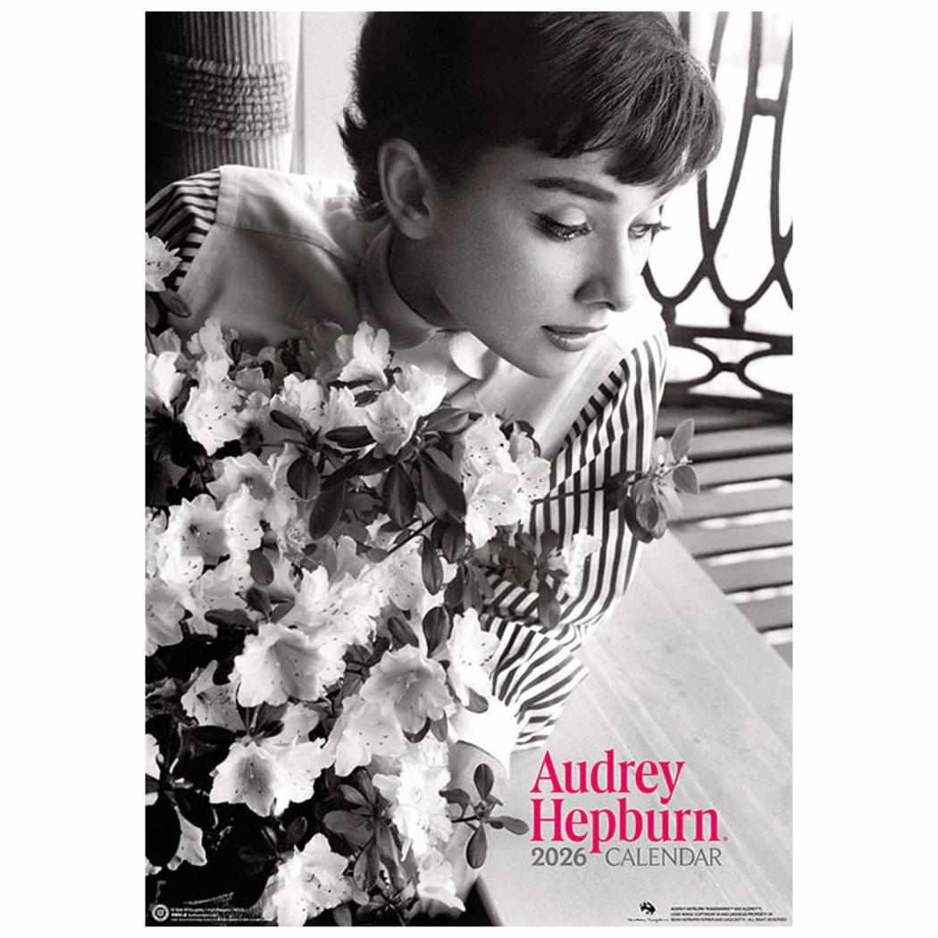 オードリー ヘプバーン 2026 Calendar 壁掛けカレンダー2026年 トライエックス 海外スター 女優 令和8年暦 シネマコレクション