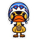 ワンピース×パンソンワークス 超カルガモ カルー ミニステッカー アニメキャラクター グッズ 通販 シネマコレクション メール便可 プレゼント 男の子 女の子 ...