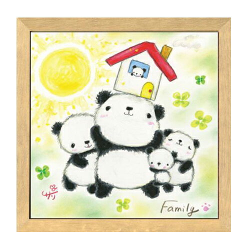 取寄品 絵描きサリー SA-208 ナチュラル 20cm角額装 フレーム付きART 動物メッセージアート通販